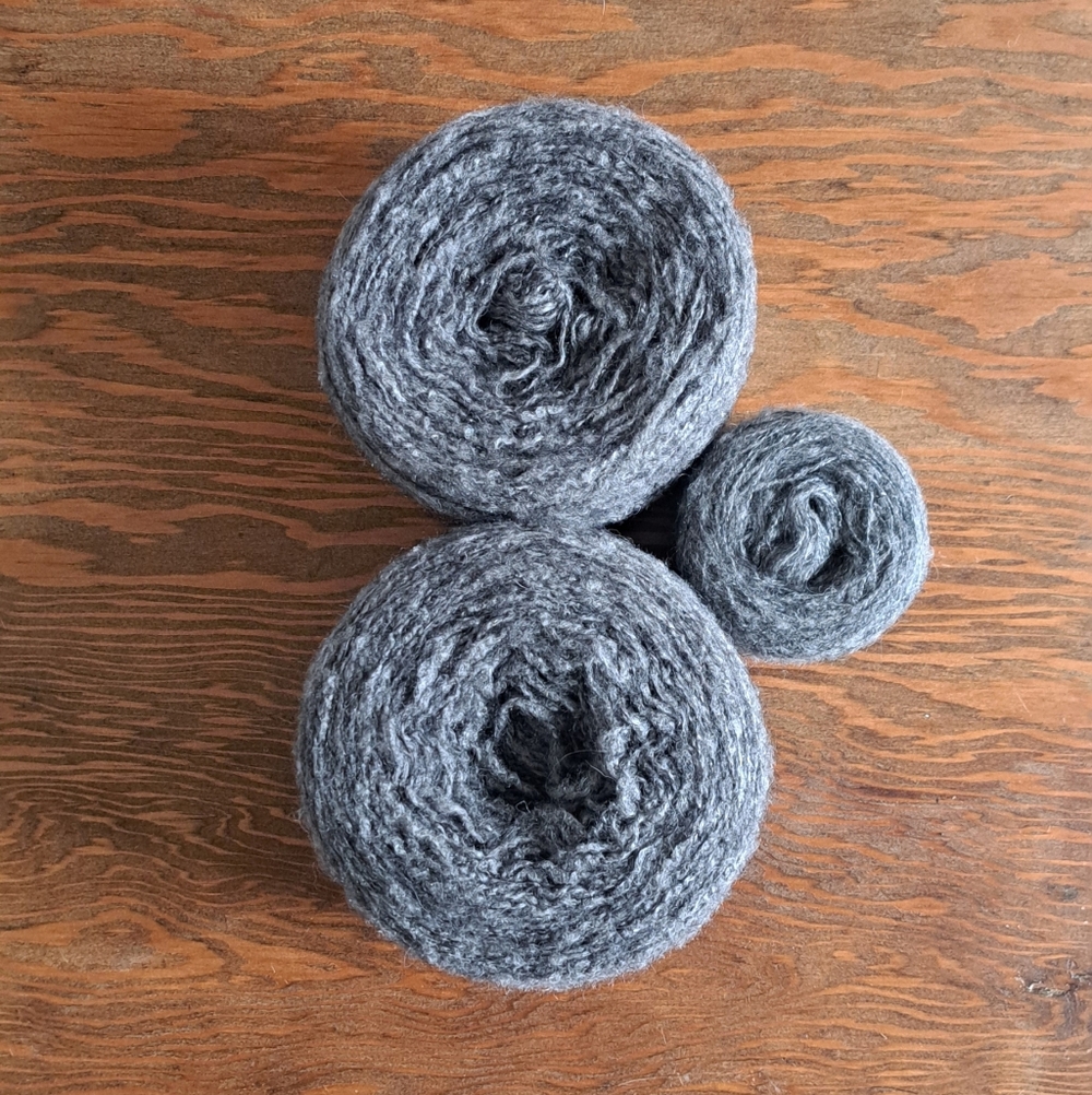 Alpaca Blend Grey Yarn Bundle, 250g